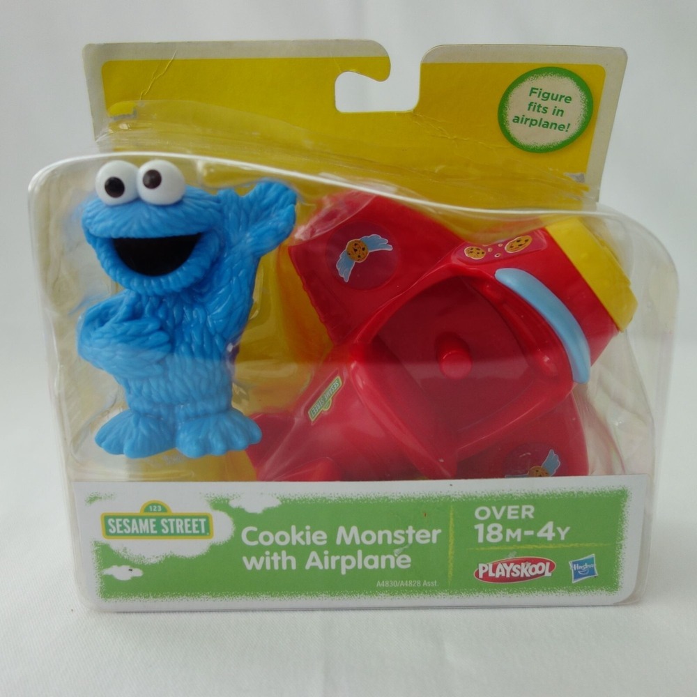 Playskool Sesame Street Cookie Monster with‎ Airplane Toy 18M - 4Y